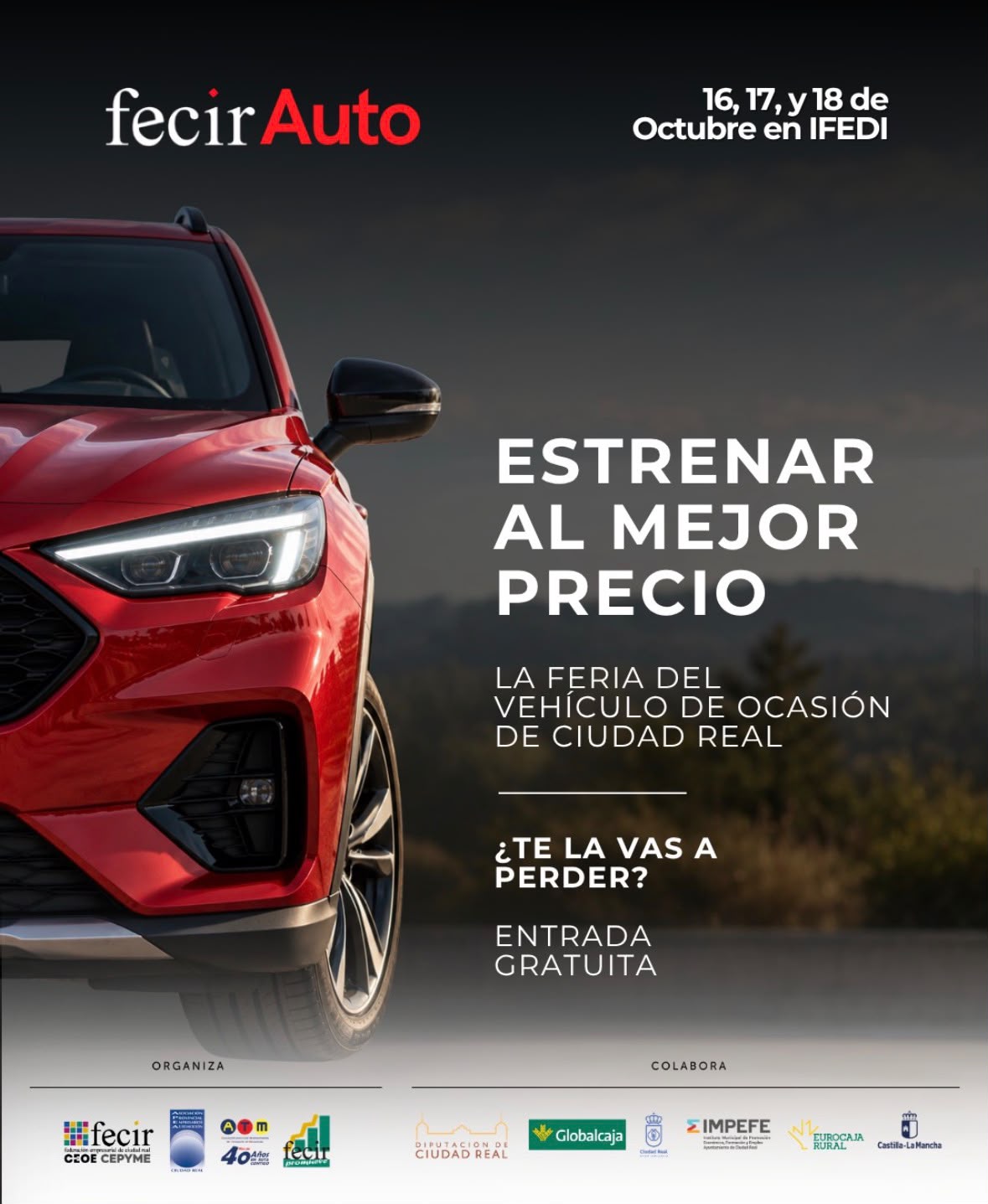 Cartel de FecirAuto Ciudad Real, del 16 al 18 de octubre de 2026 en IFEDI